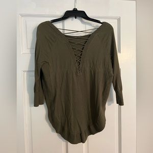 Express cross back sweater